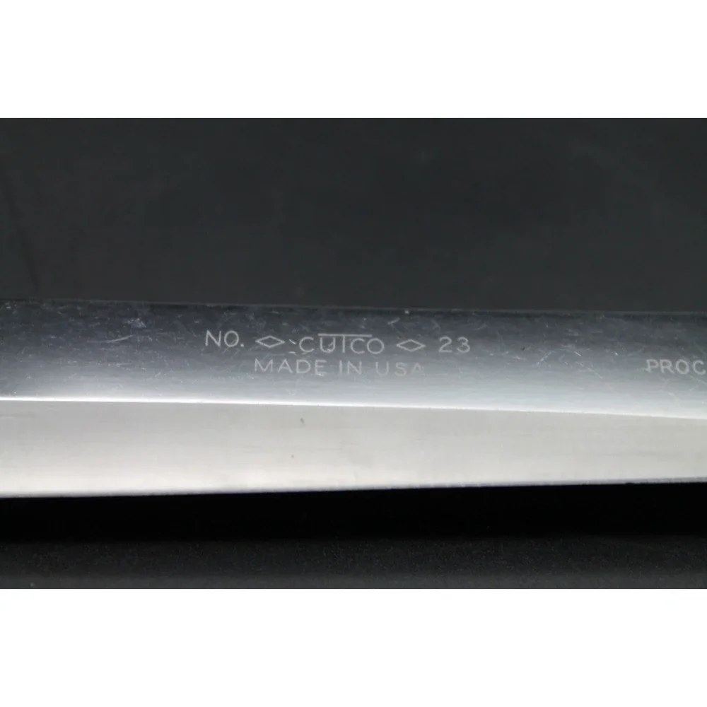 Vintage Cutco 23 Slicer Knife Made in USA Brown Handle Patent 2147079